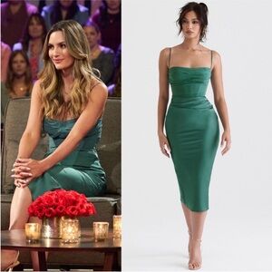 NEW House of CB Teia Dress Pine XS